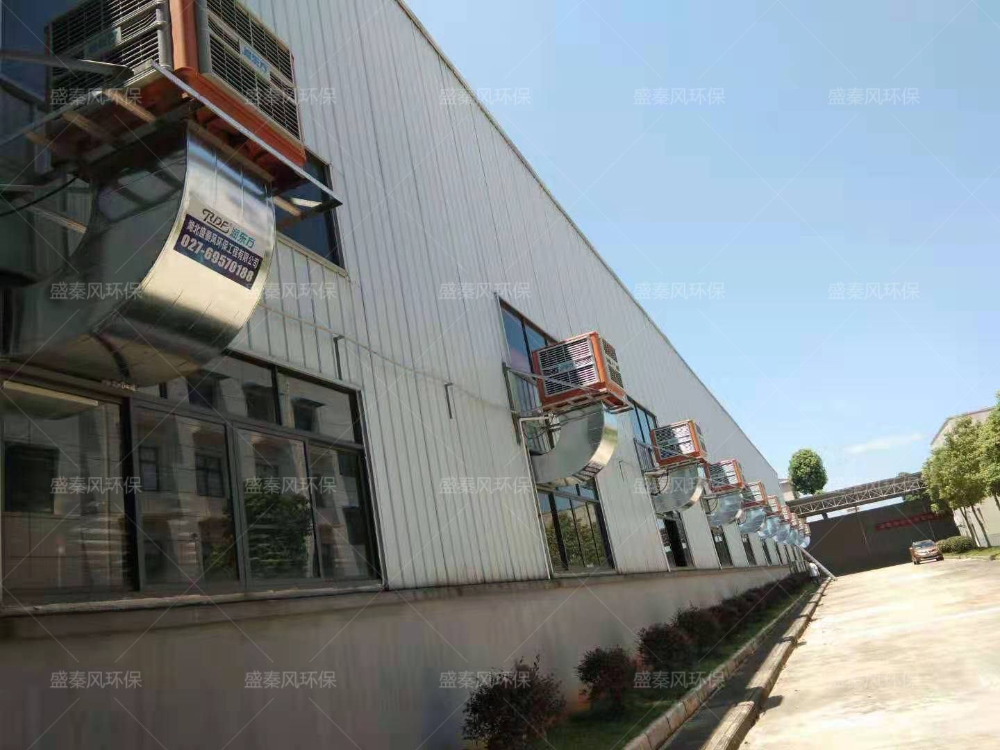 環(huán)保空調(diào)在湖北仙桃某無紡布廠降溫通風的應用