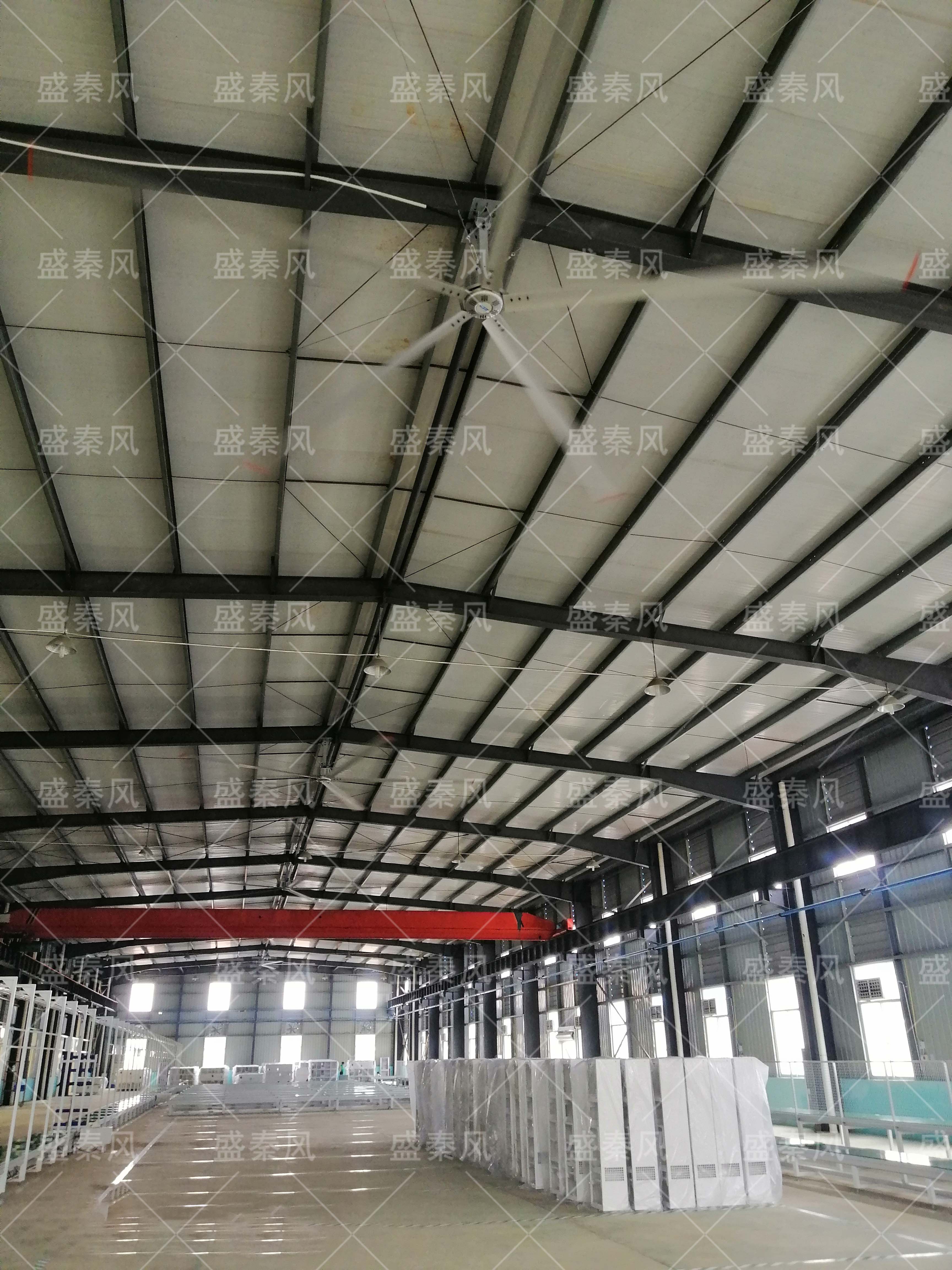 咸寧某機(jī)械廠“扇機(jī)組合”通風(fēng)降溫工程